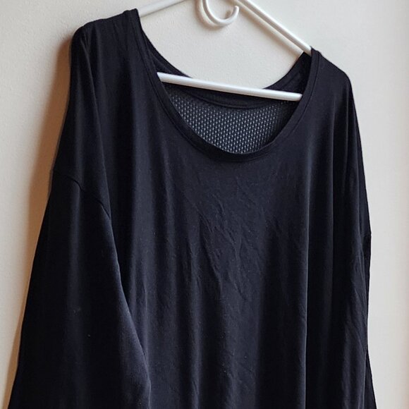 Target Black Side Knot Mesh Back Short Sleeve Jersey Size 3X - Picture 2 of 14